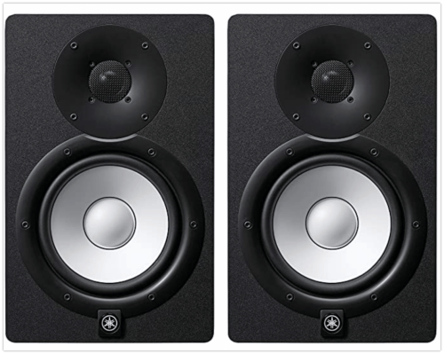 Yamaha HS7 MP Powered Studio Monitors 50th Anniversary Special Edition Matched Pair, Black